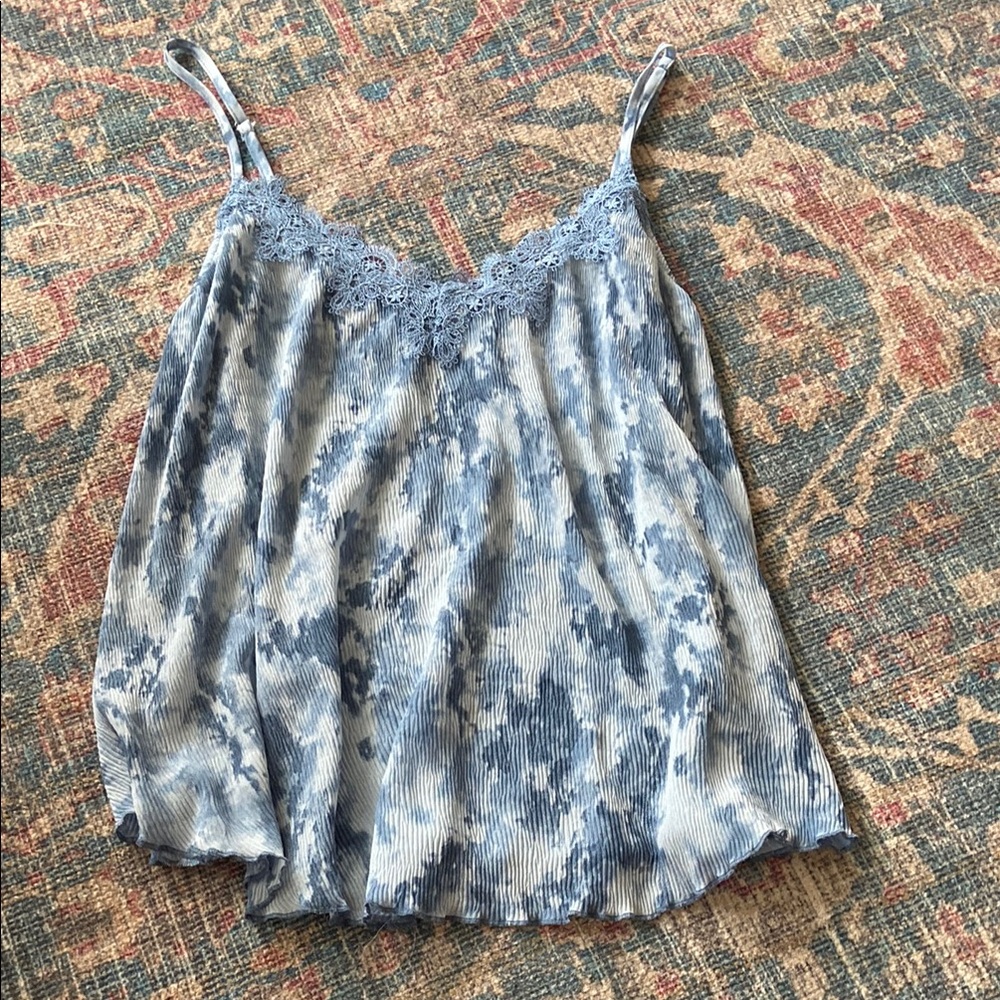 Blu Pepper Black and White Ruched Camisole Top
